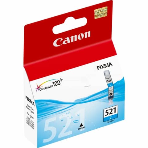 Serbatoio inchiostro CLI-521 C Canon ciano 2934B001